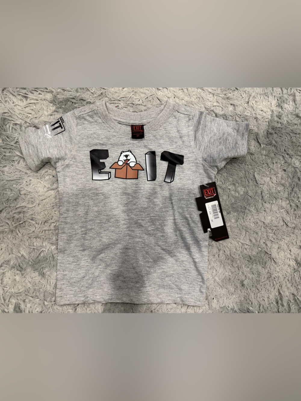 Grey Kids Short-Sleeve Graphic Tee